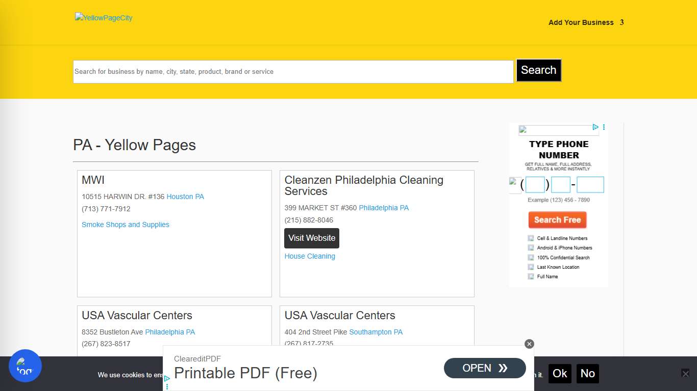 PA - Yellow Pages