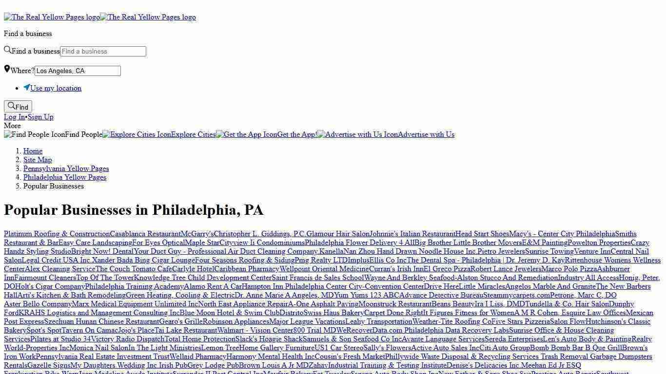 Business Listings in Philadelphia, PA [1401 - 1600]
