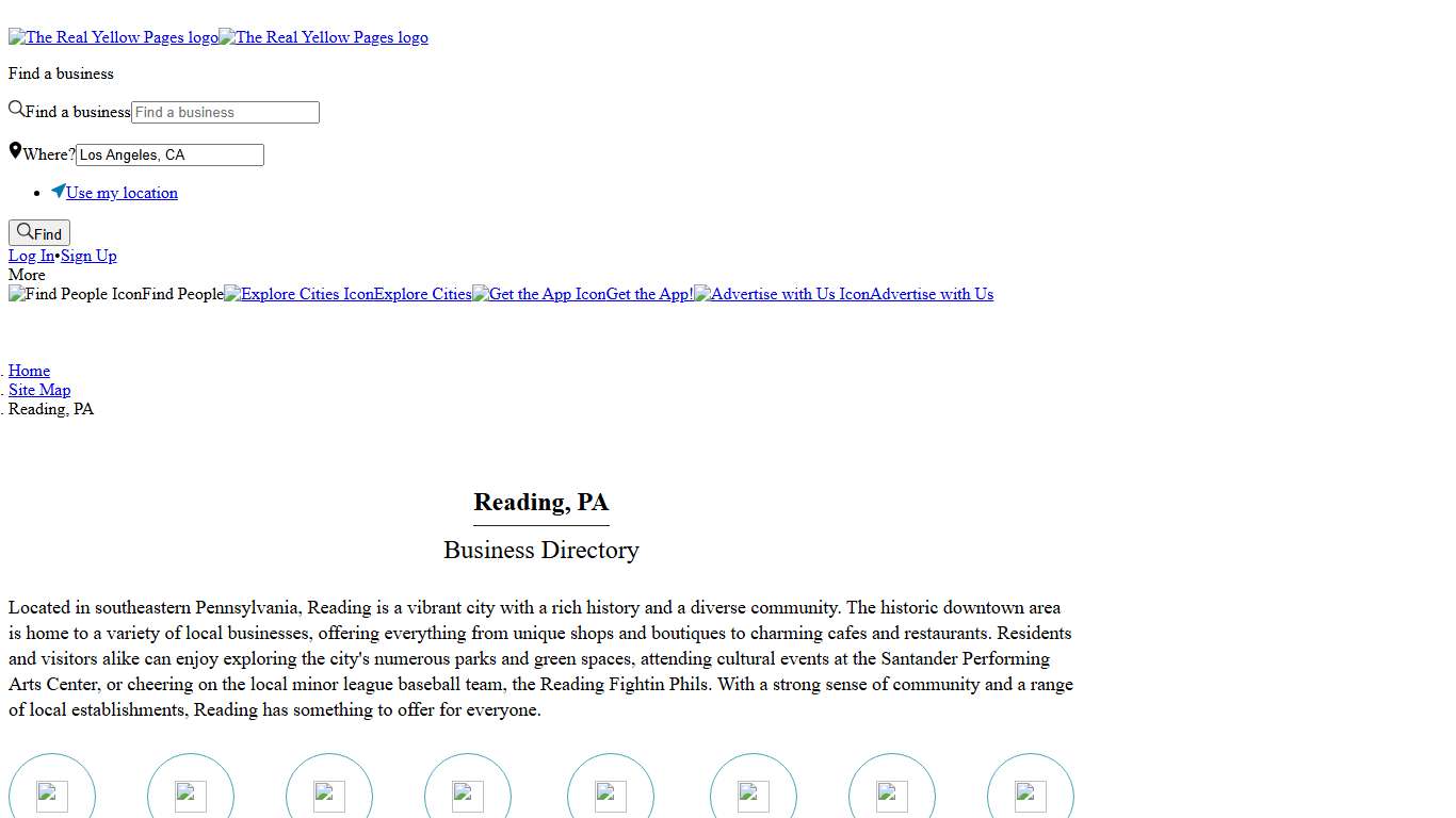 Reading, PA Business Directory - Local Small Business Listings - The Real Yellow Pages®
